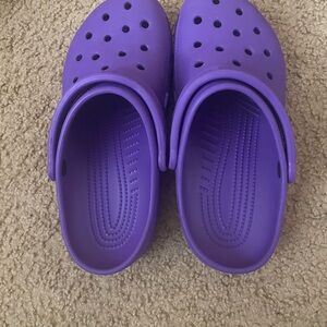 Purple Crocs